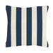 Canopy Stripe Sunbrella Outdoor Pillow - Navy/Sand Sunbrella, 12" x 20" - Ballard Designs Navy/Sand Sunbrella 12" x 20" - Ballard Designs