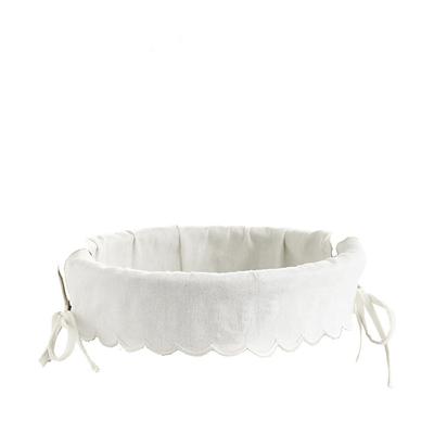 Wicker Basket Liner - Cream Scalloped - Ballard Designs