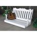 Red Barrel Studio® Nettie Porch Swing Plastic in White | 27 H x 62 W x 27 D in | Wayfair 2392727A2BE2479A9D306DB2FB703622