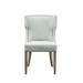 Birch Lane™ Trentin Wing Back Dining Side Chair Wood/Upholstered/Fabric in Brown | 37.25 H x 23.25 W x 26.5 D in | Wayfair