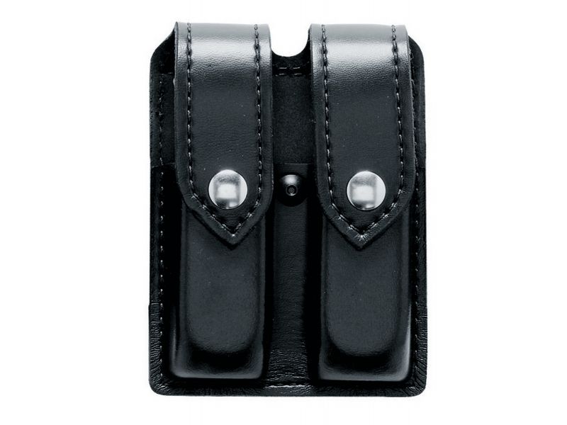 Safariland 77 Double Mag Pouch S&W Or Sig Sauer 20-Round Mags STX Baset Weave Black W/ Hidden Snap 77-276-48HS