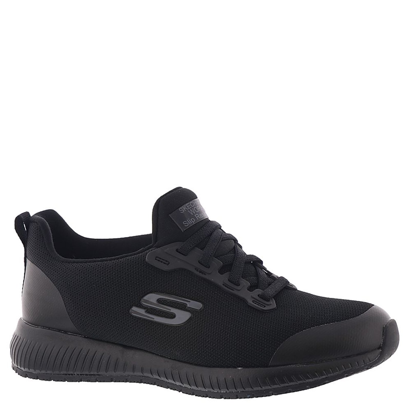 Skechers Work Squad SR-77222 - Womens 9 Black Oxford W