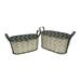 Gracie Oaks Metal/Wire 2 Pieces Bucket Set Metal in Gray | 11.5 H in | Wayfair D86D8CD848B34A46974DABEF4D299C6B