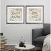 Red Barrel Studio® 'Forever My Always' 2 Piece Framed Textual Art Set Wood/Canvas/Paper in Brown/Green | 16 H x 0.75 D in | Wayfair