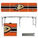 Anaheim Ducks Striped Design 8' Portable Folding Tailgate Table