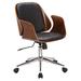 George Oliver Santiago Task Chair Upholstered in Black/Brown | 34 H x 24 W x 24 D in | Wayfair 43B3BCA1946447FB97B431B92DBD7924