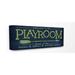 Viv + Rae™ Bucktown Playroom Home of Mischief Makers Canvas Art Canvas in Black/Green | 10 H x 24 W x 1.5 D in | Wayfair