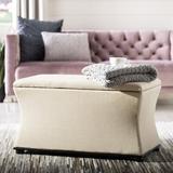 Red Barrel Studio® Maiden Flip top Storage Bench Linen/Upholstered in Brown | 20.5 H x 36.2 W x 18.5 D in | Wayfair HUD4071A