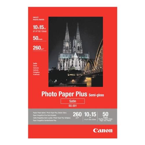 Fotopapier »Plus-Semigloss 10x15 cm« weiß, Canon