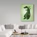 Trademark Fine Art ' Dragon' Graphic Art Print on Wrapped Canvas in Green | 24 H x 18 W x 2 D in | Wayfair ALI30770-C1824GG