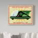 Trademark Fine Art 'Patrol Craft Green' Graphic Art Print on Wrapped Canvas in Black/Green/Red | 18 H x 24 W x 2 D in | Wayfair ALI30676-C1824GG