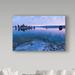 Trademark Fine Art 'Mono Lake Dawn' Photographic Print on Wrapped Canvas in Blue/Brown/Gray | 12 H x 19 W x 2 D in | Wayfair ALI31041-C1219GG