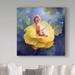 Trademark Fine Art Kirk Reinert Baby First Light - Wrapped Canvas Graphic Art Print Canvas in Blue/Green/Yellow | 14 H x 14 W x 2 D in | Wayfair