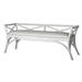 David Francis Furniture Wicker Bench Polyester/Wicker in Gray | 24 H x 60 W x 20 D in | Wayfair B9050-S101