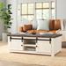 Sand & Stable™ Solid Wood Coffee Table w/ Storage Wood in White | 19 H x 50 W x 30 D in | Wayfair 4B27139E28A549CDBC87A2DF82A9EEF2