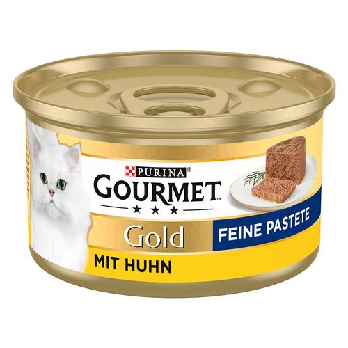 24 x 85g Feine Pastete Huhn Gourmet Gold Katzenfutter nass