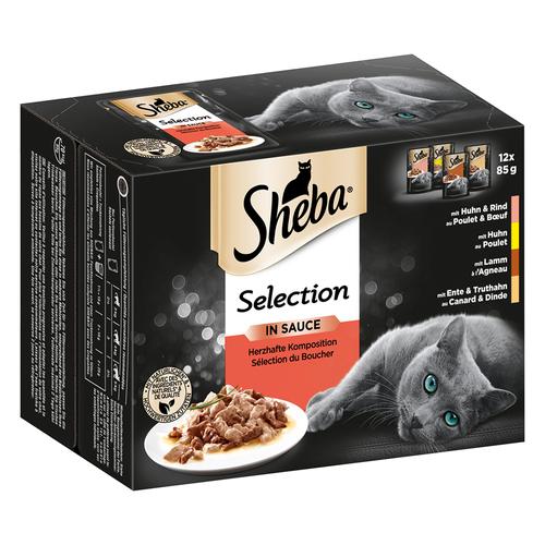 48 x 85g Selection in Sauce im Frischebeutel Sheba Katzenfutter nass