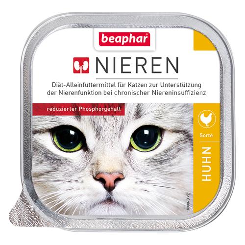24 x 100g Nieren-Diät Huhn beaphar Katzenfutter nass