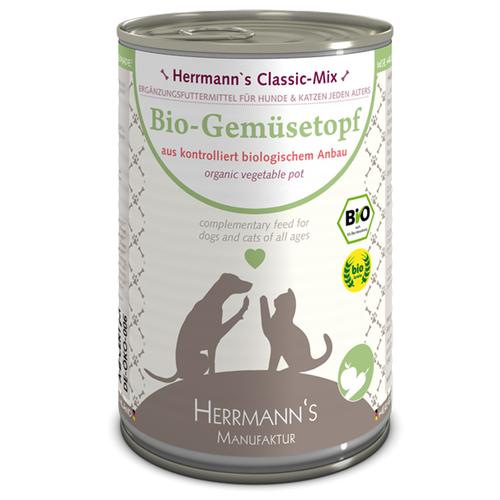 12 x 400g Bio Gemüsetopf Herrmanns Hundefutter nass