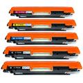 Go Inks 1 Set of 4 + extra black Laser Toner Cartridges to replace HP CF350A / CF351A / CF352A / CF353A Compatible / non-OEM for HP Colour & Pro Laserjet Printers