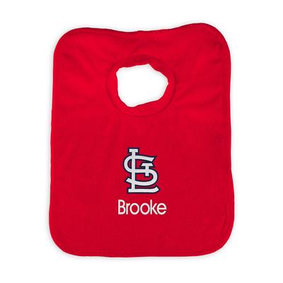 "Infant Red St. Louis Cardinals Personalized Bib"