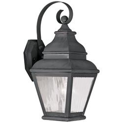 Exeter 14 1/2" High Charcoal Outdoor Wall Light