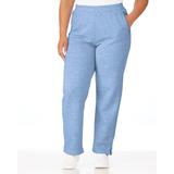 Blair Zip-Pocket Pull-On Fleece Pants - Denim - P2XL - Petite