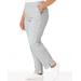 Blair Zip-Pocket Pull-On Fleece Pants - Grey - PM - Petite