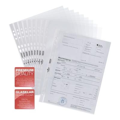 Durable Prospekthüllen A4 glasklar - 100 Stück transparent