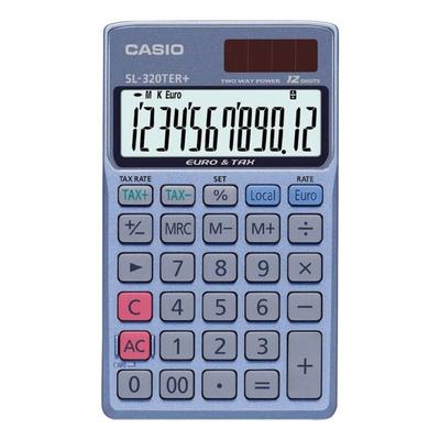 Taschenrechner »SL-320TER+« grau, CASIO, 7x0.8x11.9 cm