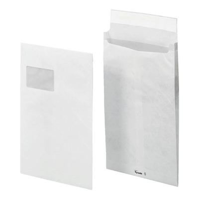 Bong Sicherheits-Faltentaschen weiß, Tyvek, 32.4x22.9 cm