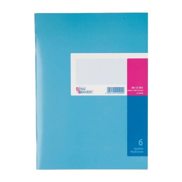 König & Ebhardt Spaltenbuch/Vielzweckbuch 6 Spalten grau, 21x29.7 cm Image