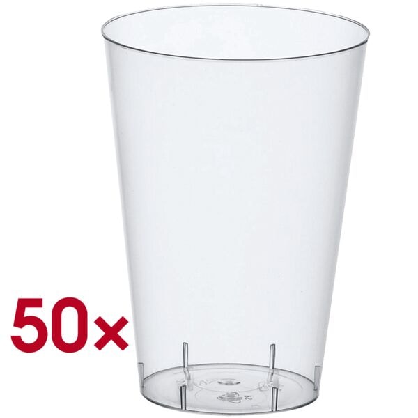 Papstar Einweg-Trinkbecher 0,3L glasklar transparent, 11.9 cm Image