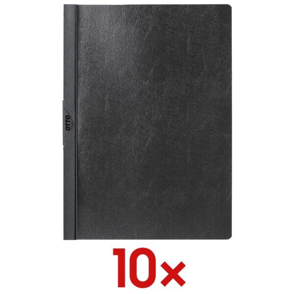 OTTO Office 10x Klemmhefter schwarz, 22x30.8 cm