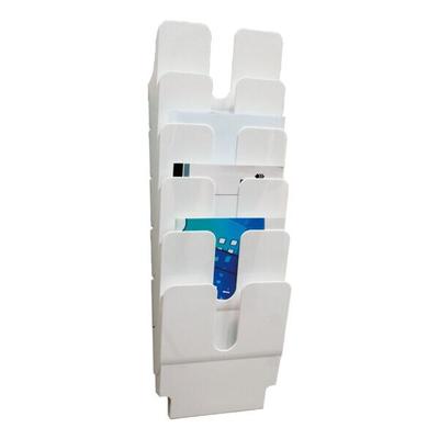 Durable Wand-Prospekthalter »Flexiplus 1700008« für A4 hoch weiß, 24.7x74.5x2.3 cm Image