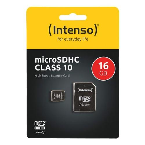 microSDHC-Speicherkarte »Intenso Class10 16GB«, Intenso, 1.1x1.5x0.1 cm