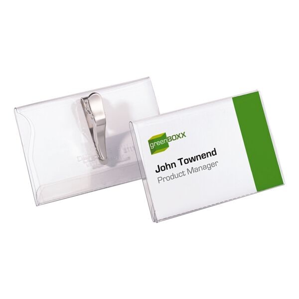 Durable Namensschilder 75x40 mm 811019 transparent, 7.5x4 cm Image