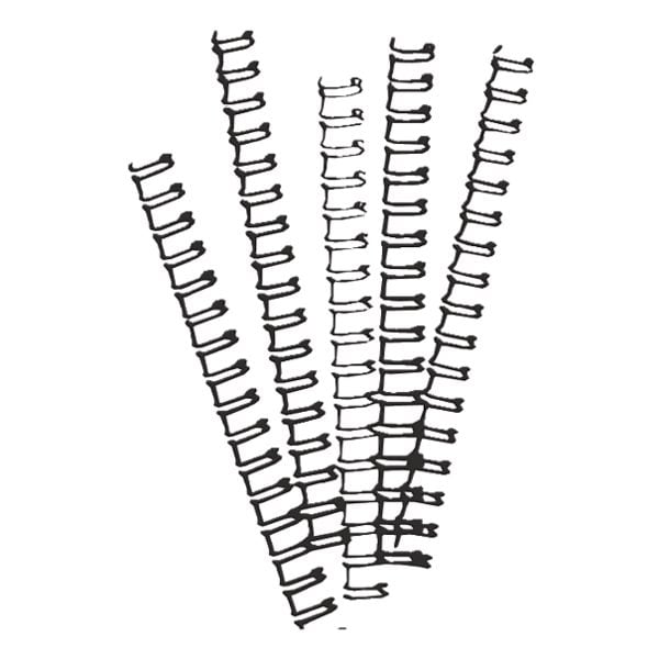 Ibico Drahtbinderücken - 21 Ringe/14 mm schwarz Image