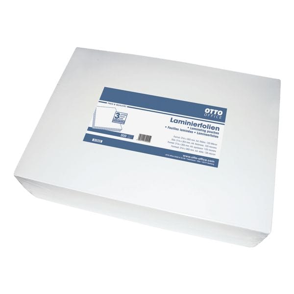 OTTO Office Laminierfolien A4 300 Stück 125 mic transparent, 21.6x30.3 cm Image