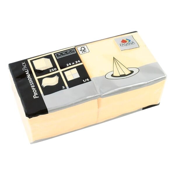 FASANA 250 Servietten 3-lagig 24x24 cm gold, 24x24 cm Image