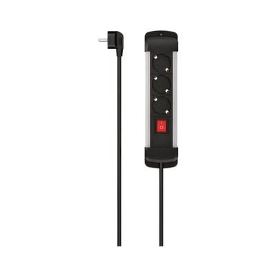 Hama 3fach-Steckdosenleiste »Pro-S 30S« 3 m Kabellänge grau, 28.5x5x7 cm