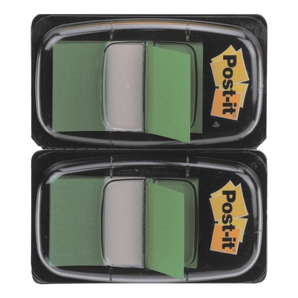 Post-it Index 2x Haftstreifen »Index« 43,2 x 25,4 mm grün, 4.32x2.54 cm Image