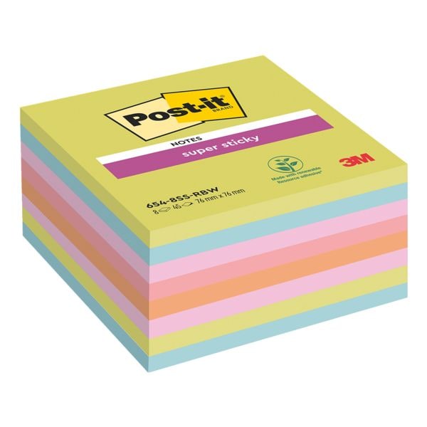 Post-it Super Sticky Haftnotizblock »Super Sticky Notes« 76 x 76 mm, 8 Stück grün
