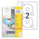 50er-Pack CD-/DVD-Label »L6043-25« weiß, Avery Zweckform