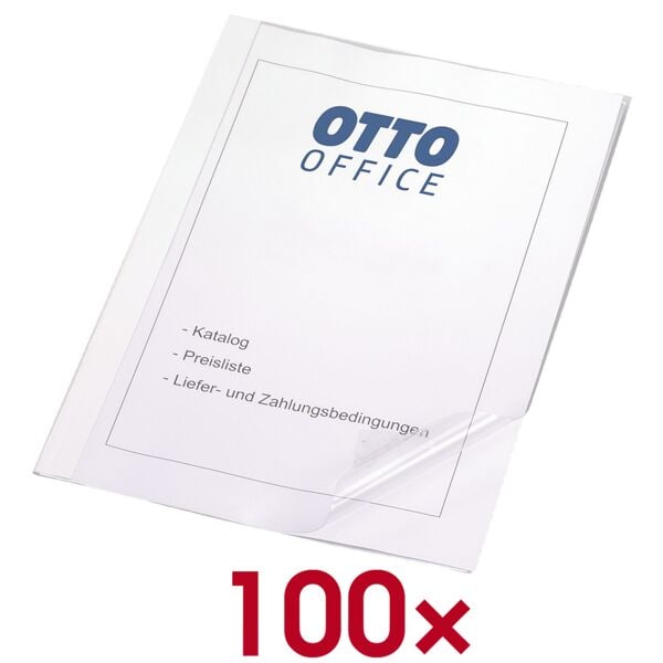 OTTO Office 100 Thermobindemappen bis 30 Blatt weiß, 21.15x29.7 cm Image
