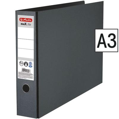 Herlitz Ordner schwarz, 7.5x31.8x48 cm