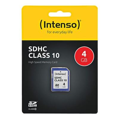 SDHC-Speicherkarte »Intenso Class10 4GB«, Intenso, 2.4x3.2x0.2 cm