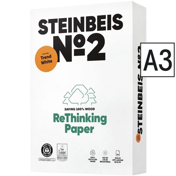Steinbeis Recyclingpapier »Trend White« weiß Image
