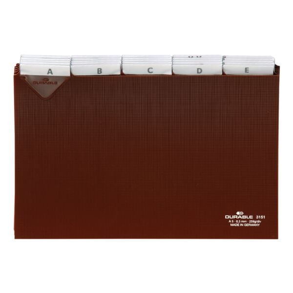 Durable Leitregister A5, A-Z braun, 21x14.8 cm Image