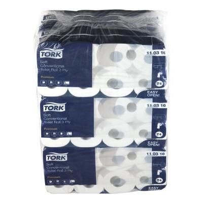 Tork Toilettenpapier »Premium« 3-lagig - 72 Rollen weiß